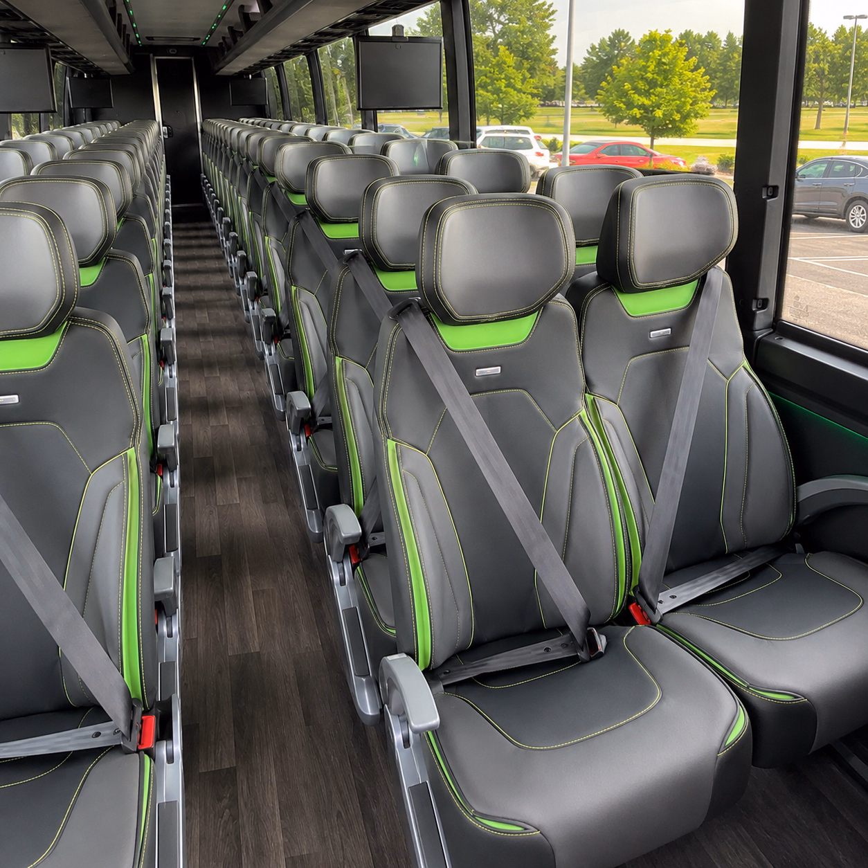 corpus christi charter bus rental interior